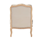 Fauteuil d'appoint traditionnel français multicolore / bleu marine / crème pour 1 personne