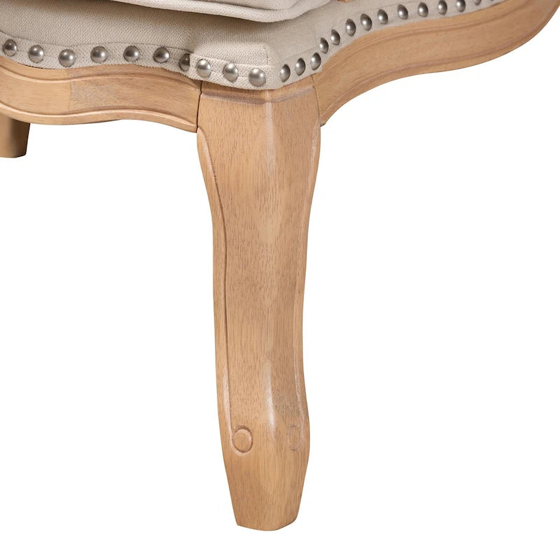 Fauteuil d'appoint traditionnel français multicolore / bleu marine / crème pour 1 personne