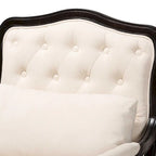 Fauteuil d'appoint traditionnel français multicolore / bleu marine / crème pour 1 personne