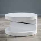Petite table basse circulaire moderne pivotante
