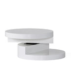 Petite table basse circulaire moderne pivotante