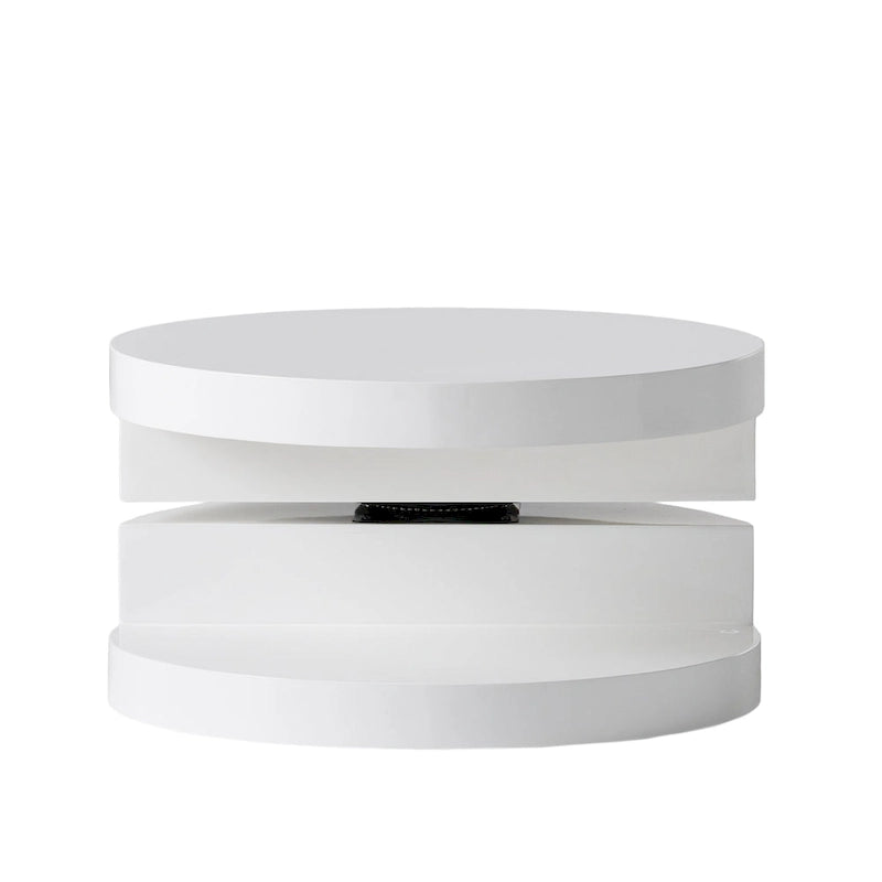 Petite table basse circulaire moderne pivotante