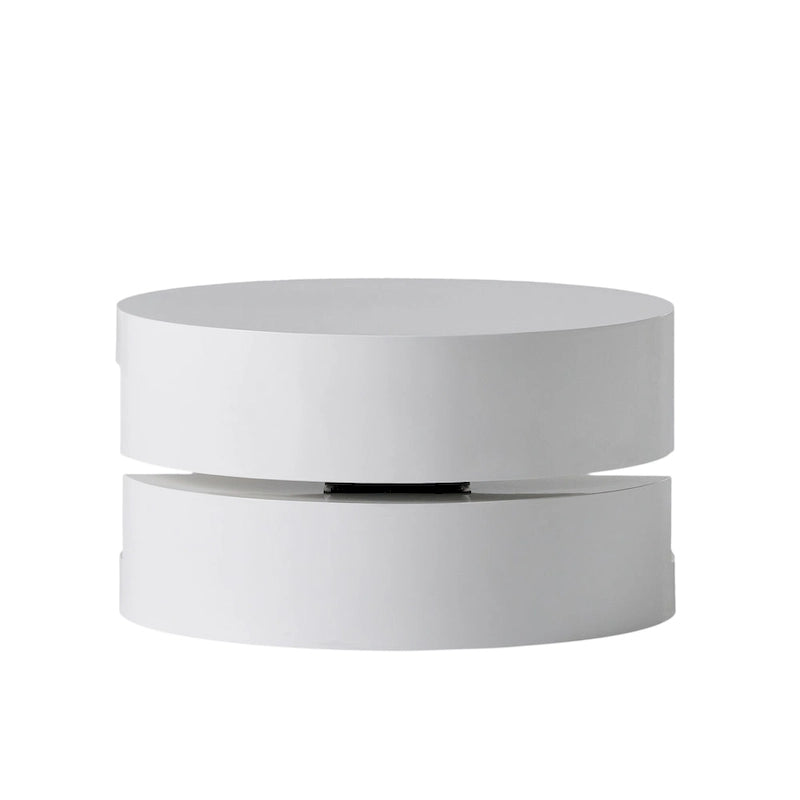 Petite table basse circulaire moderne pivotante