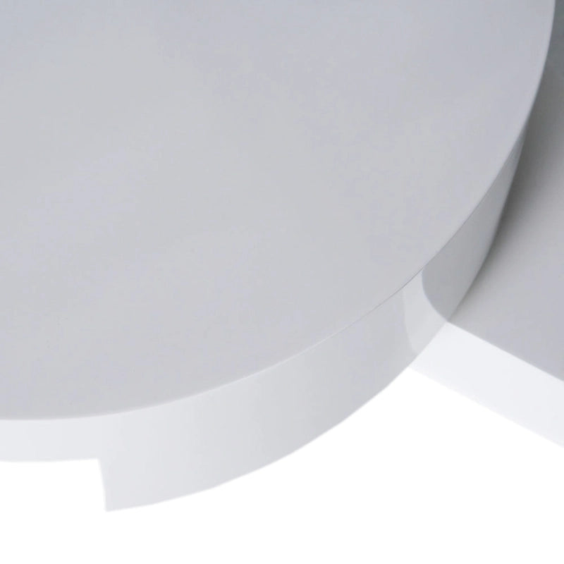 Petite table basse circulaire moderne pivotante