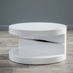 Petite table basse circulaire moderne pivotante