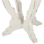 Table d'appoint ronde – Naturel / Naturel + Blanc vieilli, Faux bois sablier, Utilisateur unique