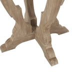 Table d'appoint ronde – Naturel / Naturel + Blanc vieilli, Faux bois sablier, Utilisateur unique