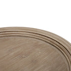 Table d'appoint ronde – Naturel / Naturel + Blanc vieilli, Faux bois sablier, Utilisateur unique