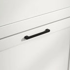 Meuble à chaussures étroit en MDF blanc avec 2 tiroirs basculants et étagères réglables pour 1