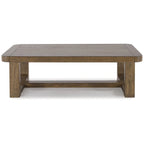 Table basse – Marron clair, placage de noyer et bois dur, 1-2 utilisateurs