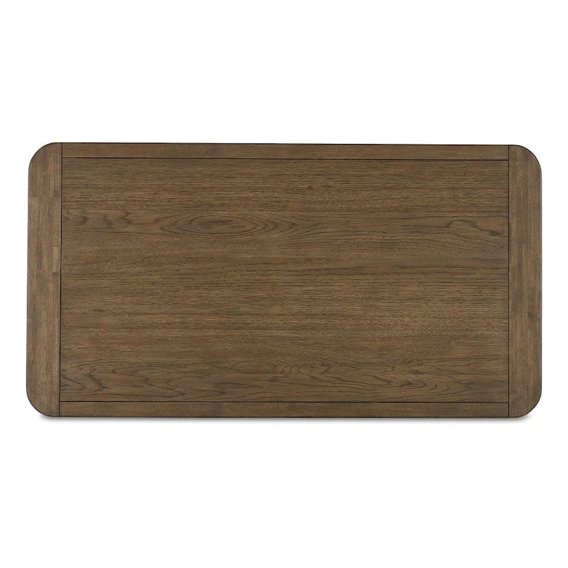 Table basse – Marron clair, placage de noyer et bois dur, 1-2 utilisateurs
