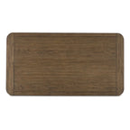 Table basse – Marron clair, placage de noyer et bois dur, 1-2 utilisateurs