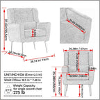 Fauteuil d'appoint moderne, Fauteuils pour salon ou chambre à coucher