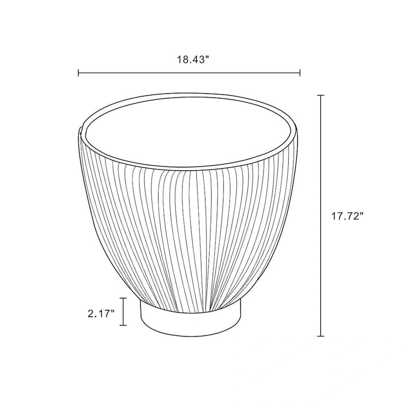 Table d'appoint ronde tapissée – Crème / Orange / Gris / Vert, Similicuir et Base Dorée, Utilisateur Unique