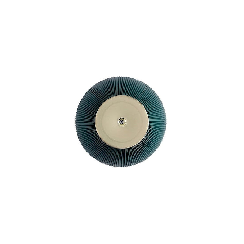 Table d'appoint ronde tapissée – Crème / Orange / Gris / Vert, Similicuir et Base Dorée, Utilisateur Unique