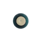 Table d'appoint ronde tapissée – Crème / Orange / Gris / Vert, Similicuir et Base Dorée, Utilisateur Unique