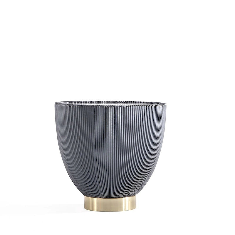 Table d'appoint ronde tapissée – Crème / Orange / Gris / Vert, Similicuir et Base Dorée, Utilisateur Unique