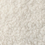 Fauteuil poire en tissu bouclé – Kaki/beige, mousse préremplie moderne, une place
