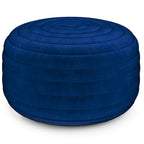 WYNDENHALL Anna Pouf Rond Bohème en Velours
