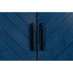 Houten dressoir met 4 deuren, keperpatroon, Amerikaanse landelijke vintage stijl, voor woonkamer, eetkamer, hal en entree