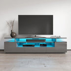 Tv-meubel van 77 inch met hoogglansafwerking en ledverlichting