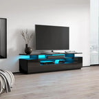 Tv-meubel van 77 inch met hoogglansafwerking en ledverlichting
