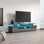 Tv-meubel van 77 inch met hoogglansafwerking en ledverlichting