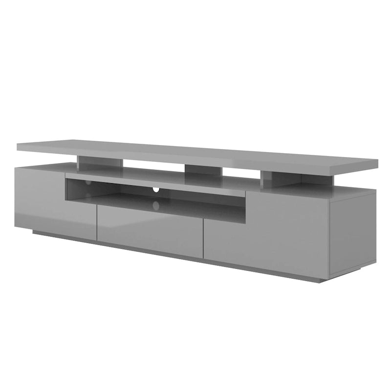 Tv-meubel van 77 inch met hoogglansafwerking en ledverlichting