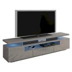 Tv-meubel van 77 inch met hoogglansafwerking en ledverlichting