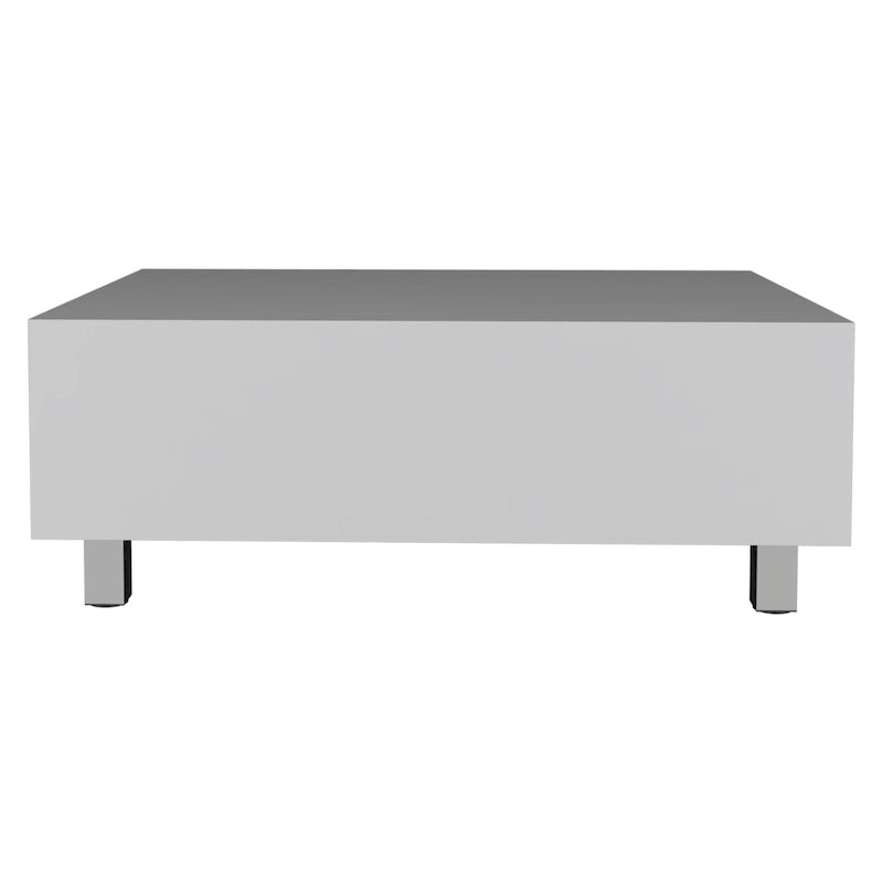 Table basse relevable avec rangement – Chêne blanc / Marron / Noir / Blanc / Noyer foncé / Expresso, bois moderne, 1 à 2 utilisateurs