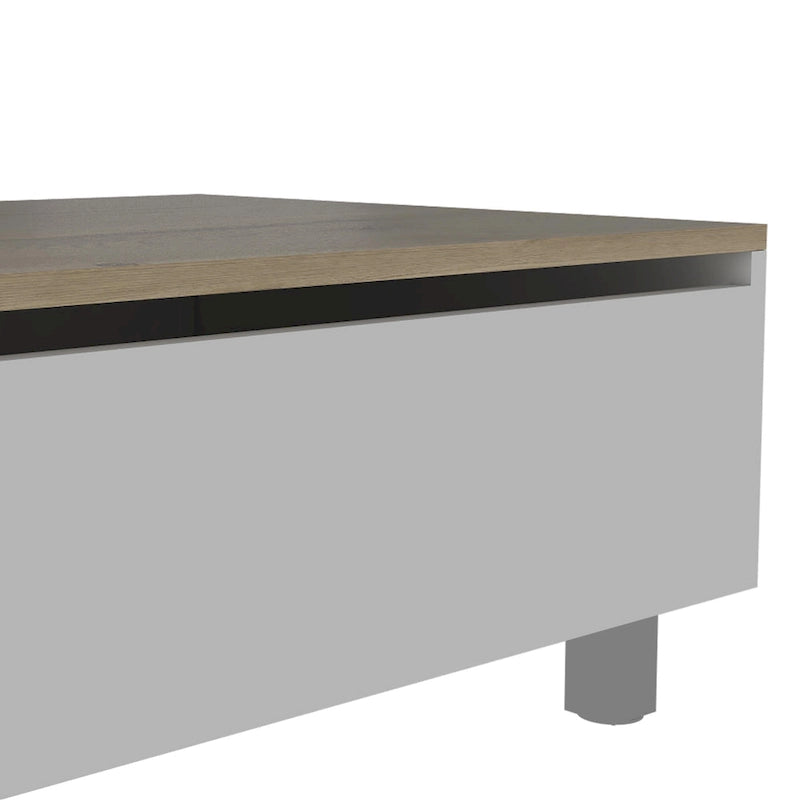Table basse relevable avec rangement – Chêne blanc / Marron / Noir / Blanc / Noyer foncé / Expresso, bois moderne, 1 à 2 utilisateurs