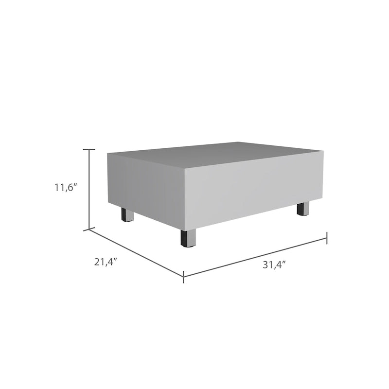 Table basse relevable avec rangement – Chêne blanc / Marron / Noir / Blanc / Noyer foncé / Expresso, bois moderne, 1 à 2 utilisateurs