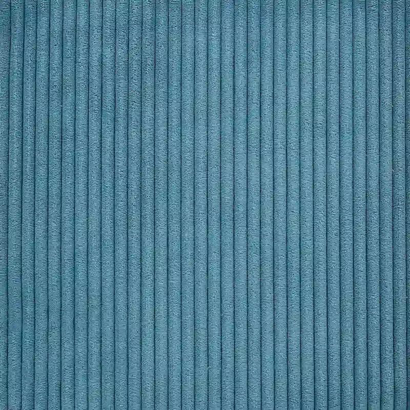 Grand pouf rond en velours côtelé – violet / gris clair / turquoise, rembourrage moderne en polyester et billes de polystyrène, pour une personne