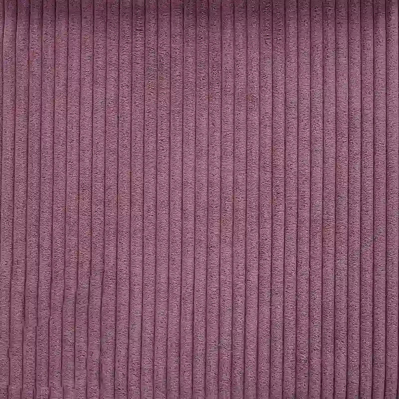 Grand pouf rond en velours côtelé – violet / gris clair / turquoise, rembourrage moderne en polyester et billes de polystyrène, pour une personne