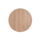 Table basse ronde – Marron/Naturel, Piétement en X en métal moderne et bois, 1 à 2 utilisateurs