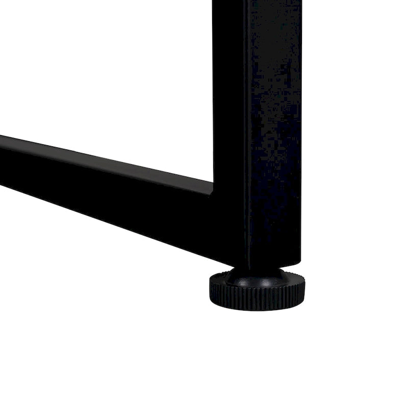Table basse ronde – Marron/Naturel, Piétement en X en métal moderne et bois, 1 à 2 utilisateurs