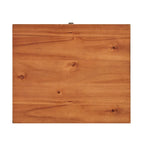 Table d'appoint à 1 tiroir style Mid-Century – Marron / Noyer foncé, Bois et métal, Utilisation individuelle