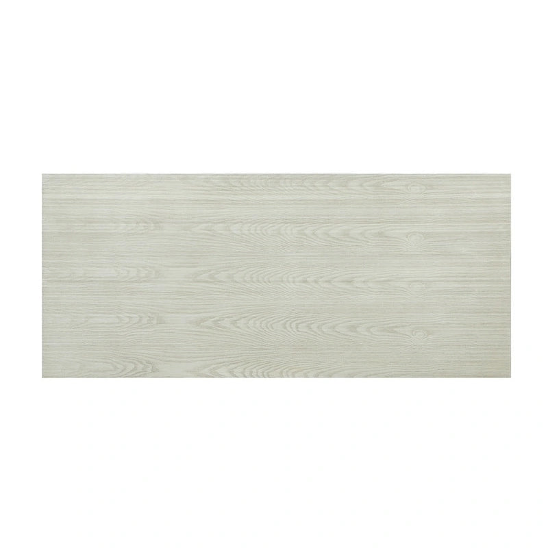 Bureau de 150 cm en bois de peuplier gris/naturel/blanc antique avec placage d'orme, 4 étagères et 1 tiroir