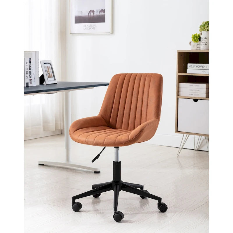 Porthos Home Cabe Swivel Office Computer Chair, Microfiber Upholstery