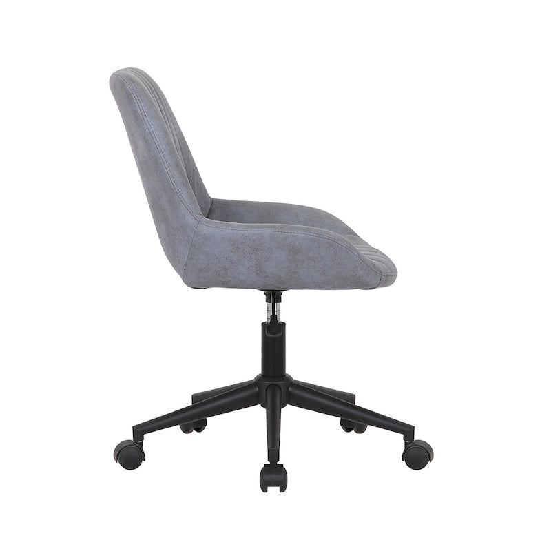Drehbarer Büro- und Computerstuhl mit Mikrofaserbezug
