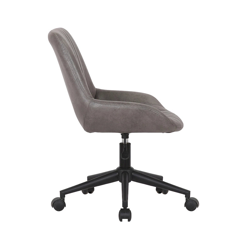 Drehbarer Büro- und Computerstuhl mit Mikrofaserbezug