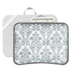 Bureau portable multi-motifs avec coussin de microbilles, fente pour téléphone et bande élastique pour 1