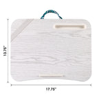 Bureau portable multi-motifs avec coussin de microbilles, fente pour téléphone et bande élastique pour 1