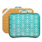 Bureau portable multi-motifs avec coussin de microbilles, fente pour téléphone et bande élastique pour 1
