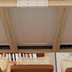 Table à manger extensible en MDF blanc pour 4 à 6 personnes