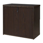 Classeur latéral à 2 tiroirs verrouillables en grain de bois expresso / naturel / blanc / noir pour 1