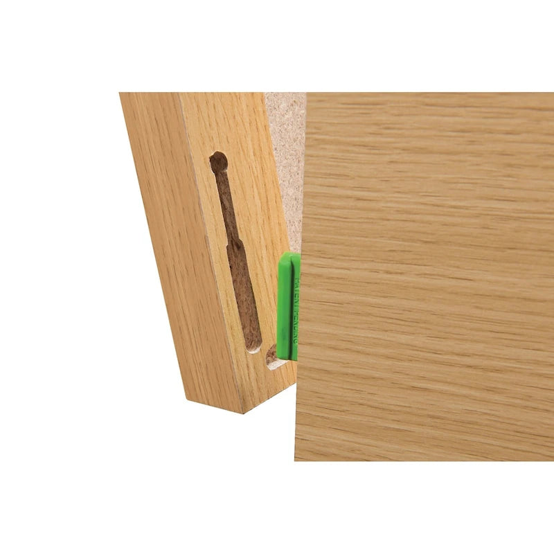 Classeur latéral à 2 tiroirs verrouillables en grain de bois expresso / naturel / blanc / noir pour 1