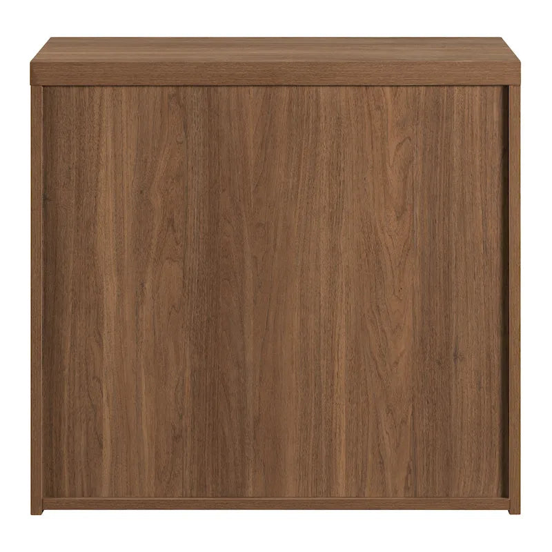 Classeur latéral à 2 tiroirs verrouillables en grain de bois expresso / naturel / blanc / noir pour 1