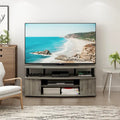 Meuble TV en bois composite gris/noyer/blanc/pin pour téléviseurs jusqu'à 55 pouces