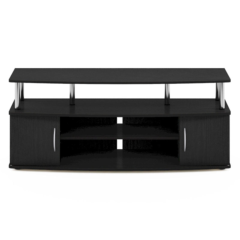 Meuble TV en bois composite gris/noyer/blanc/pin pour téléviseurs jusqu'à 55 pouces